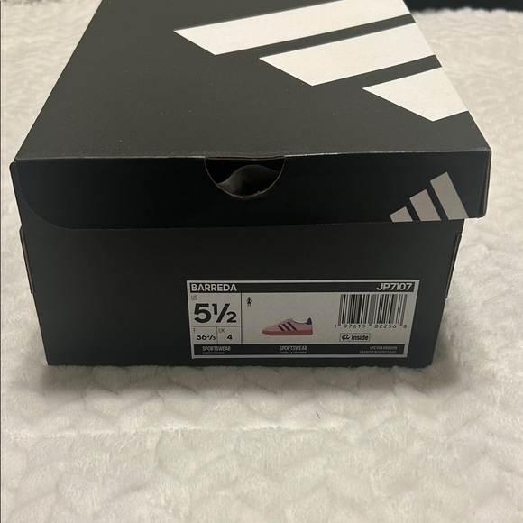 Adidas Women Barreda Shoes Lucid Blue and Gum Pink - Picture 6 of 6